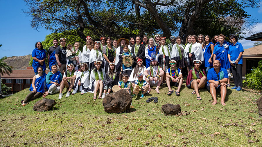 A group of students and college staff from British Columbia and Hawaii colleges